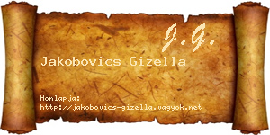 Jakobovics Gizella névjegykártya